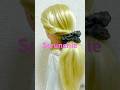 School Scrunchie Hairstyle 1 week (Tuesday) 学校 シュシュ ヘアアレンジ ポニーテール #shorts #short