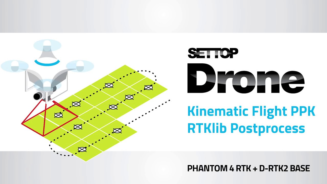 Settop Drone: Kinematic flight DJI Phantom 4RTK + D-RTK2 Base
