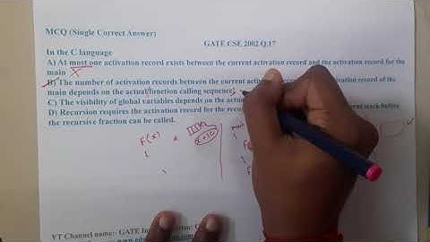 GATE CSE 2002 Q 17 || C PROGRAMMING  ||Data Structure || GATE Insights Version: CSE