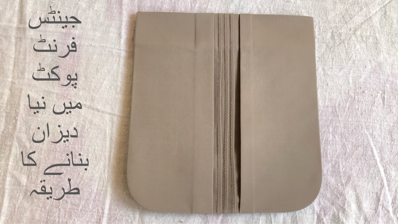 Gents front pocket main new design banana ka tareeka 