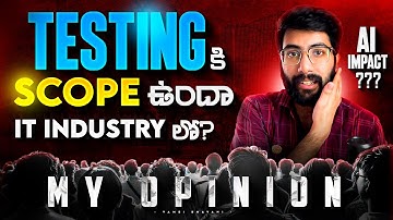 Is Testing a good career | AI Impact | Telugu | Vamsi Bhavani