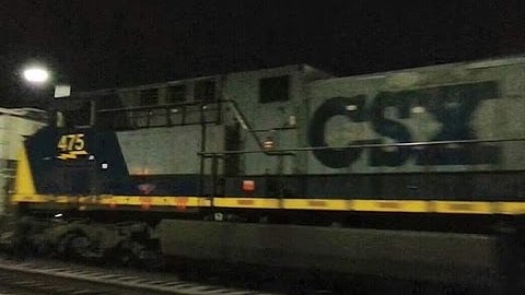 CSXT Q410-27 long and heavy train lots of trash Fayetteville, NC