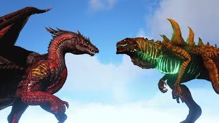 ALPHA DRAGON vs GODZILLARK | ARK: Survival Evolved | Cantex screenshot 5