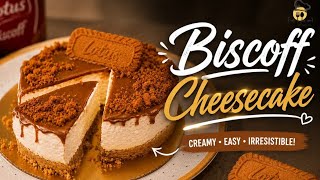 No Bake Biscoff Cheesecake 😍 Creamiest Lotus Dessert Recipe screenshot 4