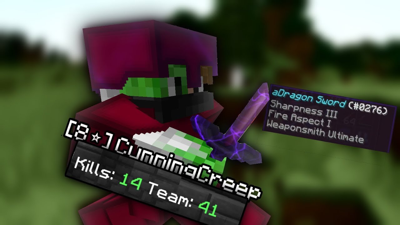 CunningCreep's 8 star game (hypixel uhc highlights)