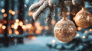 Gold Christmas Ornament Screensavers | Cozy Winter Ambience 4K | Festive Holiday Display screenshot 5