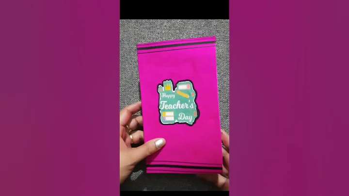 DIY greeting card 😍😍 for teacher ❤️ #shorts #trending #greetingcard #teachersday #craft