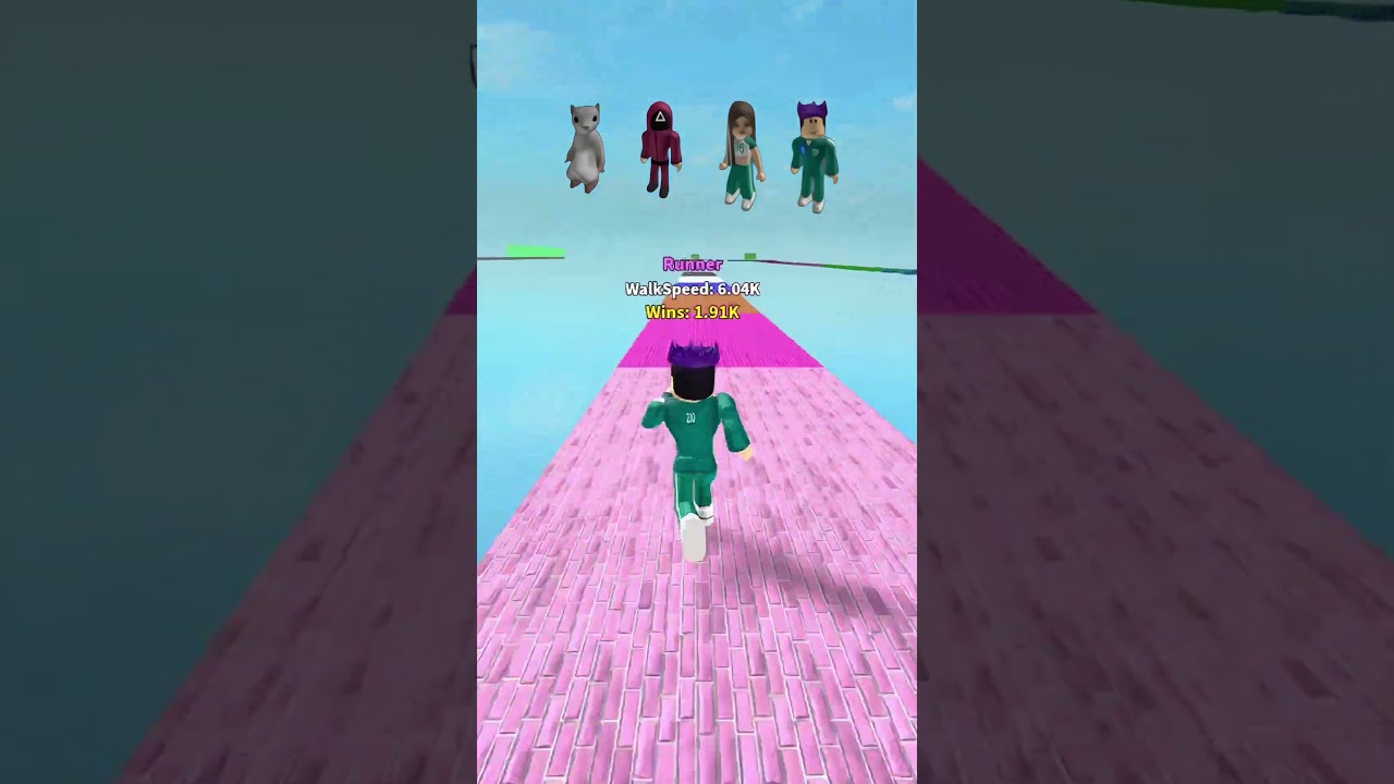 Персонаж игры «Кальмар против скорости»🏃⚡