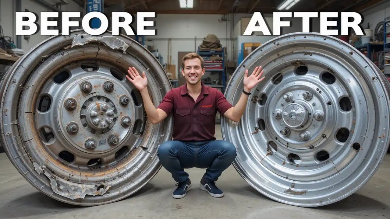 Broken Truck Rim Restored Like New | Incredible Craftsman Skills! | How ...