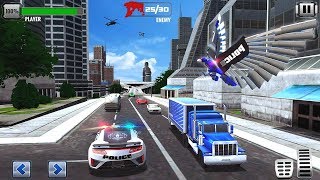 US Police Transform Robot Car Cop Eagle (by Kick Time Studios) Android Gameplay [HD] screenshot 4