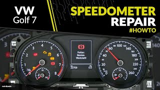 Volkswagen Golf 7 Not Working Speedometer Needle Stepper Motor Replacement