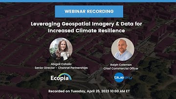 Leveraging Geospatial Imagery & Data for Increased Climate Resilience