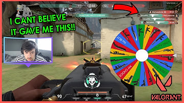 Spinning A Wheel To Decide My Weapon in VALORANT Challenge! | AHRANFPS