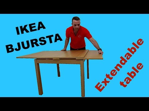 Video: „Ikea“baltas Stalas: Gražus Ilgas Stalas, Modelių Ypatybės