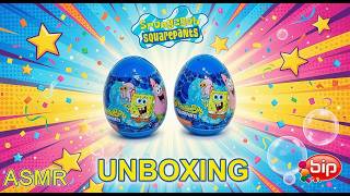 Asmr Unboxing 2 Spongebob Squarepants Surprise Eggs By Bip Mystery Toy Reveal