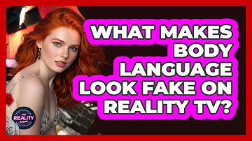 What Makes Body Language Look Fake On Reality TV?