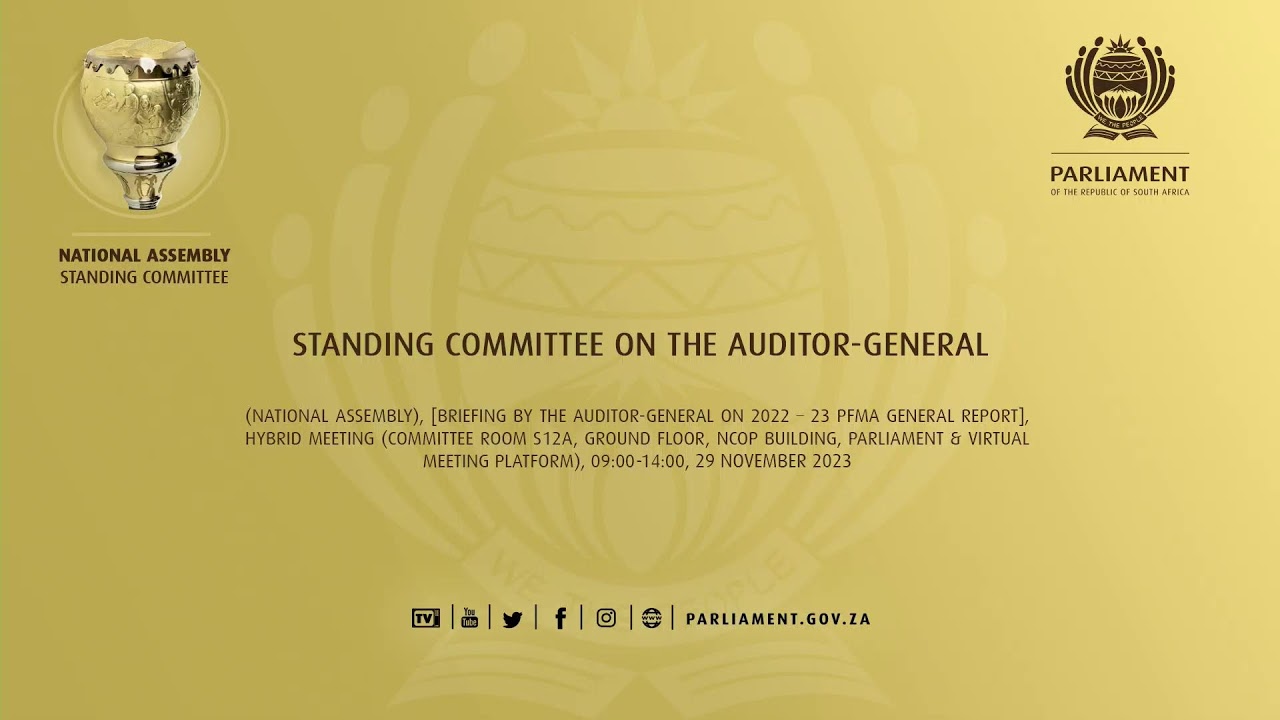 Standing Committee on the Auditor-General, 29 November 2023