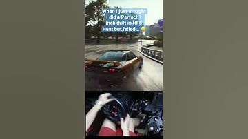 When I just thought I did a perfect 1 inch drift but failed in NFS Heat - Logitech g29 steering