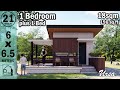 SMALL HOUSE DESIGN (18sqm) | 18 sqm 1-Bedroom Low-cost House Design