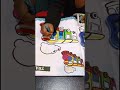 Anshu Coloring Train 🚂🎨 | Fun Color Learning Video for Kids