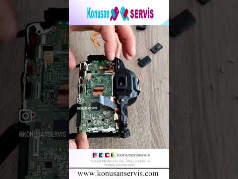 Canon 250d fotoğraf makinesi hafıza kartı yuva onarım #reset #servis @konusanservis