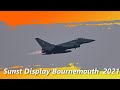 Dusk RAF Typhoon Display Bournemouth Air show  Sunset Air Festival