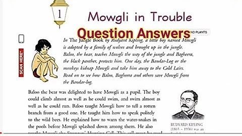 L-1 Mowgli In Trouble || Class-6 Question Answers || New Gem
