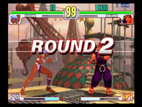 STREET FIGHTER III 3rd STRIKE JR RODRIGUEZ ( AKUMA ) VS WhizKid33 ( ELENA ) ON 03-19-11