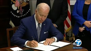 Biden signs executive order on abortion access after Supreme Court overturns Roe l ABC7