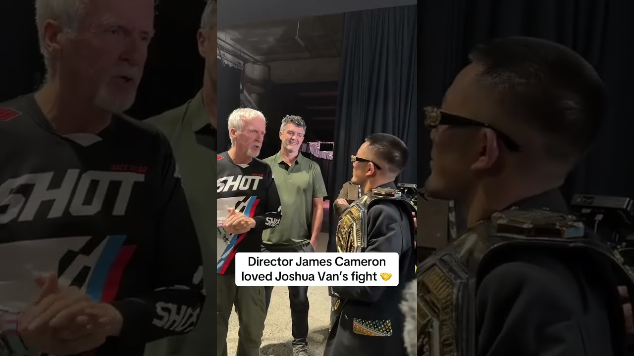 James Cameron with the champ 🤝 #UFC331