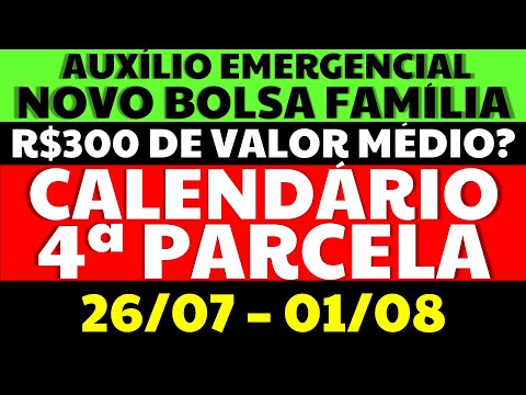 4 PARCELA AUXÍLIO EMERGENCIAL NOVO BOLSA FAMÍLIA DE R$300? NOVO VALOR E RECURSOS DISPONÍVEIS