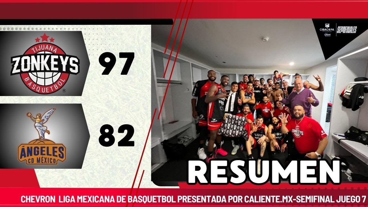 🟠 Los Zonkeys de Tijuana a la Final Chevron Liga Mexicana de Basquetbol presentada por Caliente.MX