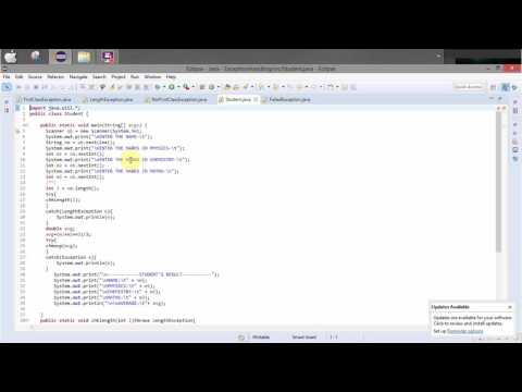 Ex: 7 Exception Handling