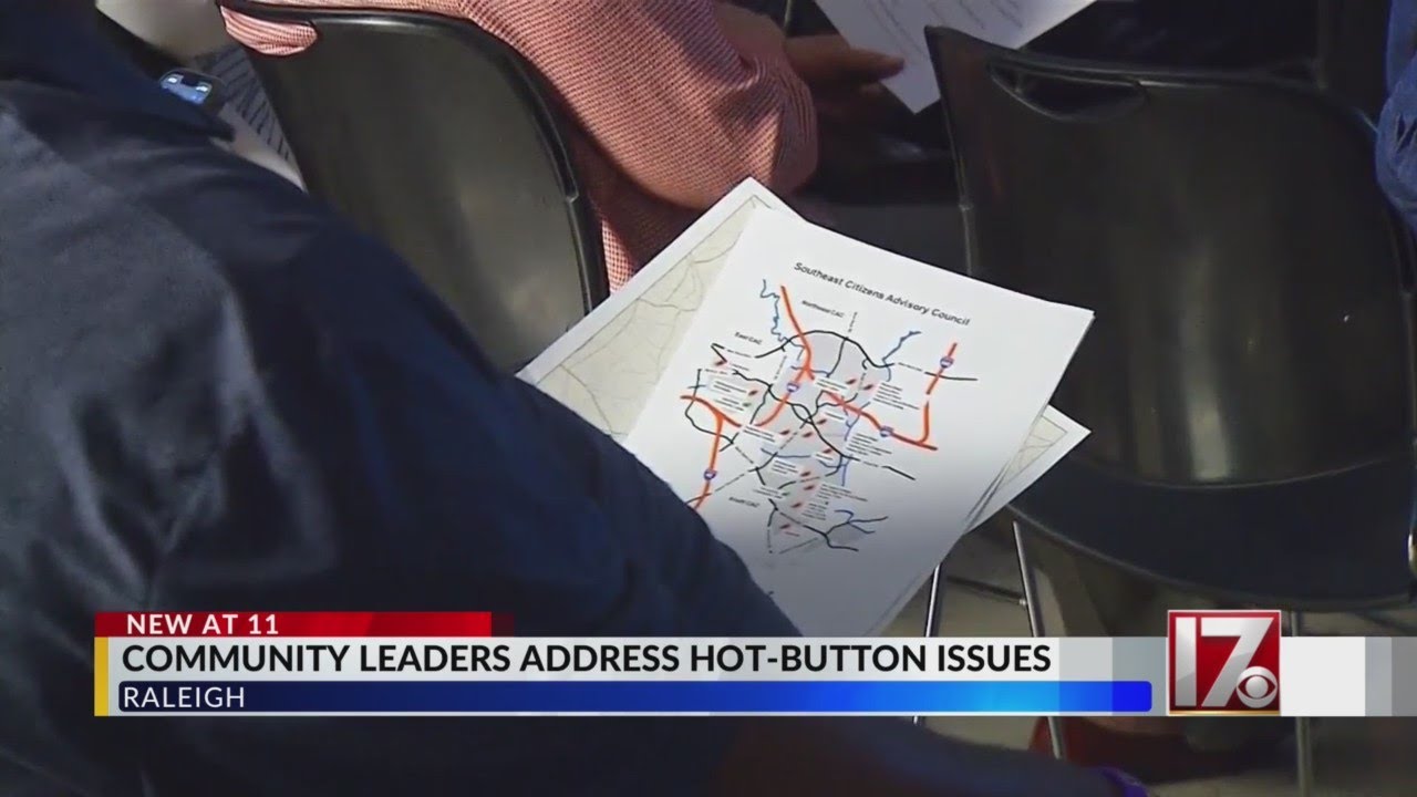 Community leaders address Raleigh issues - YouTube