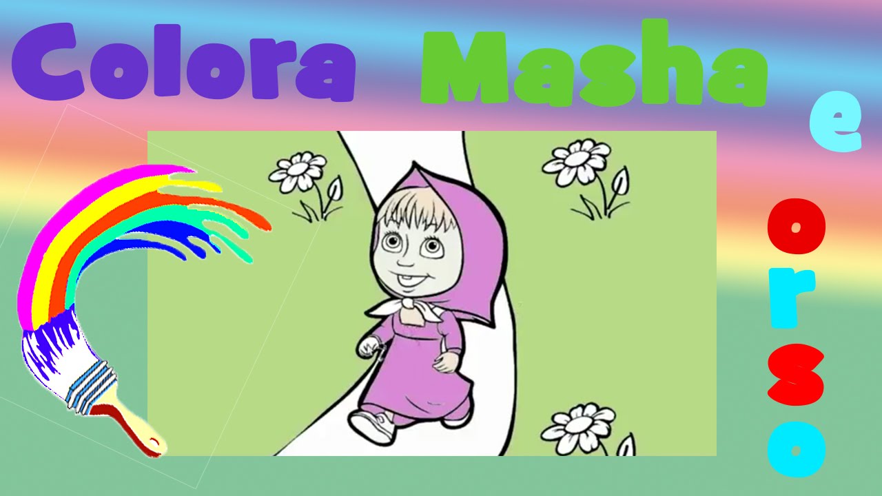 Masha e Orso Italiano Masha da colorare Giochi per bambini