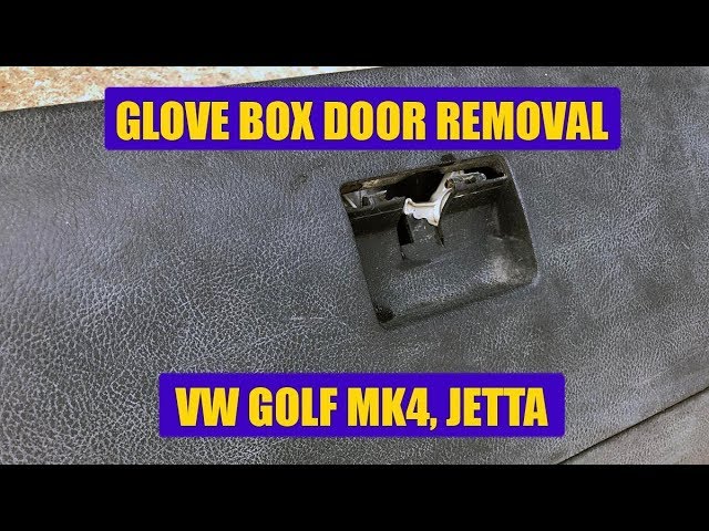 Tutorial Vw Golf Mk4 Jetta Bora Glove Box Door Removal In 6 Steps Youtube