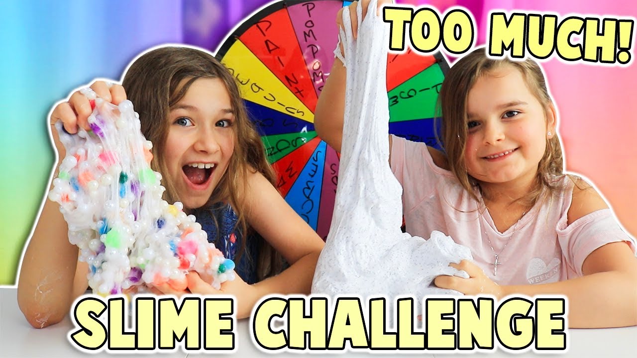 Mystery Wheel Of Adding Too Much Ingredients To Slime Challenge Jkrew