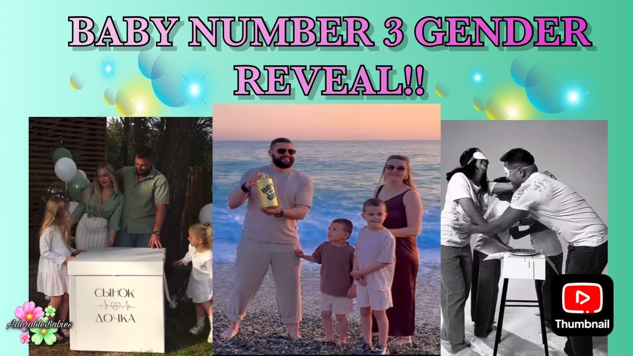 BABY NUMBER 3 GENDER REVEALS!!