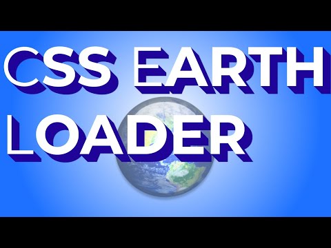 Html Css Earth Loader.