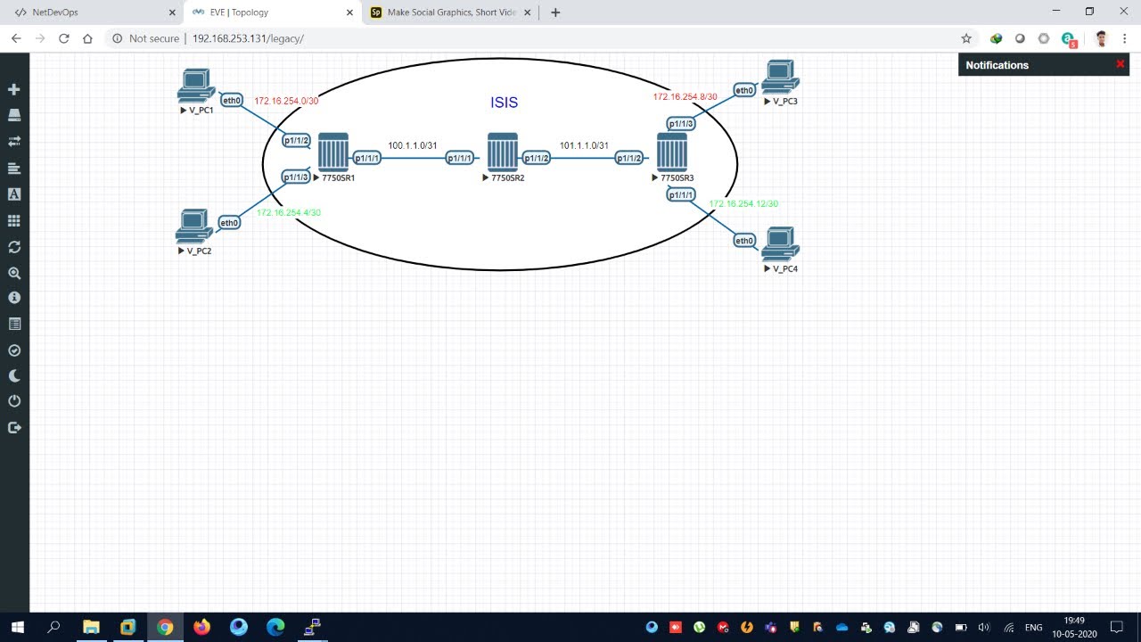 Basic ISIS configuration between Nokia Router's YouTube