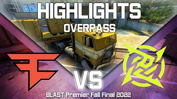 FaZe vs NIP - OVERPASS (map 1) - BLAST Premier Fall Final | CSGO | HIGHLIGHTS