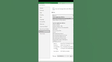 Install Data Analysis ToolPak in Excel #youtubeshorts #shorts