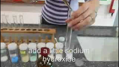 Video - Zinc(II) Ion Test