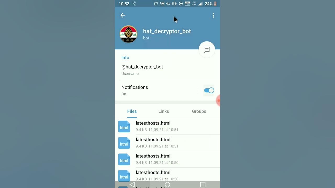 How to unlock HA TUNNEL files via a telegram Bot RSABINZ YouTube