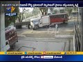 Caught on cam | Miraculous escape Man | Road Accident In Gujarat