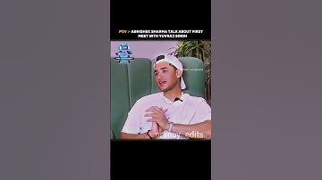 Abhishek Sharma On First Meet With Yuvraj Singh ❤... #shorts #cricket
