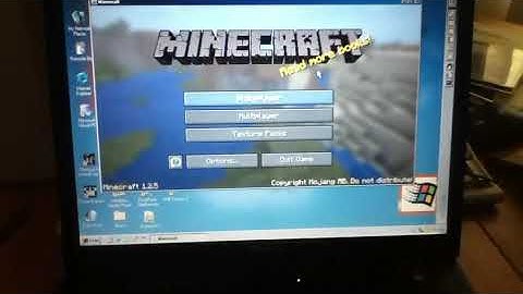 Minecraft on Windows 2000 Demo