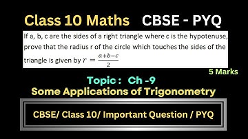 If a, b, c are the sides of a right triangle where c is the hypotenuse, prove that the radius r of