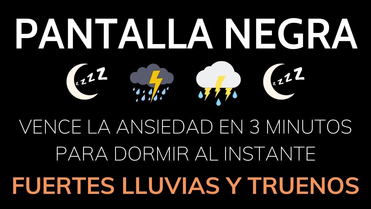Sonido de Lluvia y Truenos en Techo, Quedarse dormido rápidamente con ...