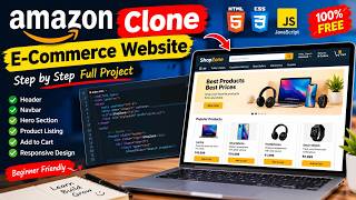 Details Amazon Clone Website Using HTML, CSS & JavaScript | Step-by-Step Tutorial Update